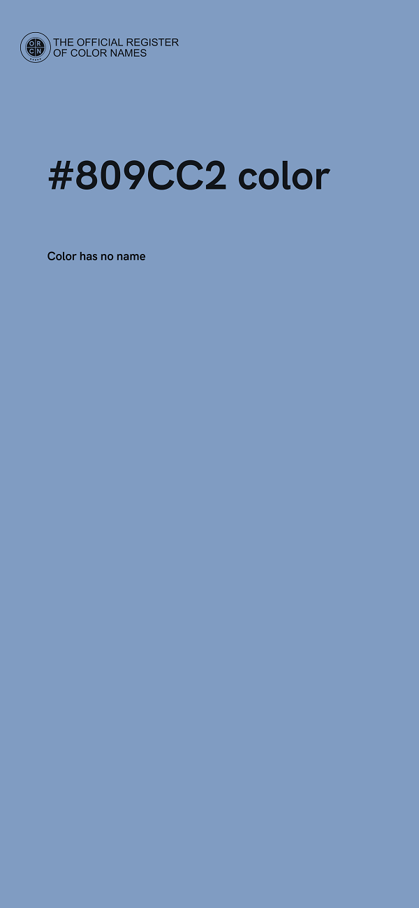 #809CC2 color image