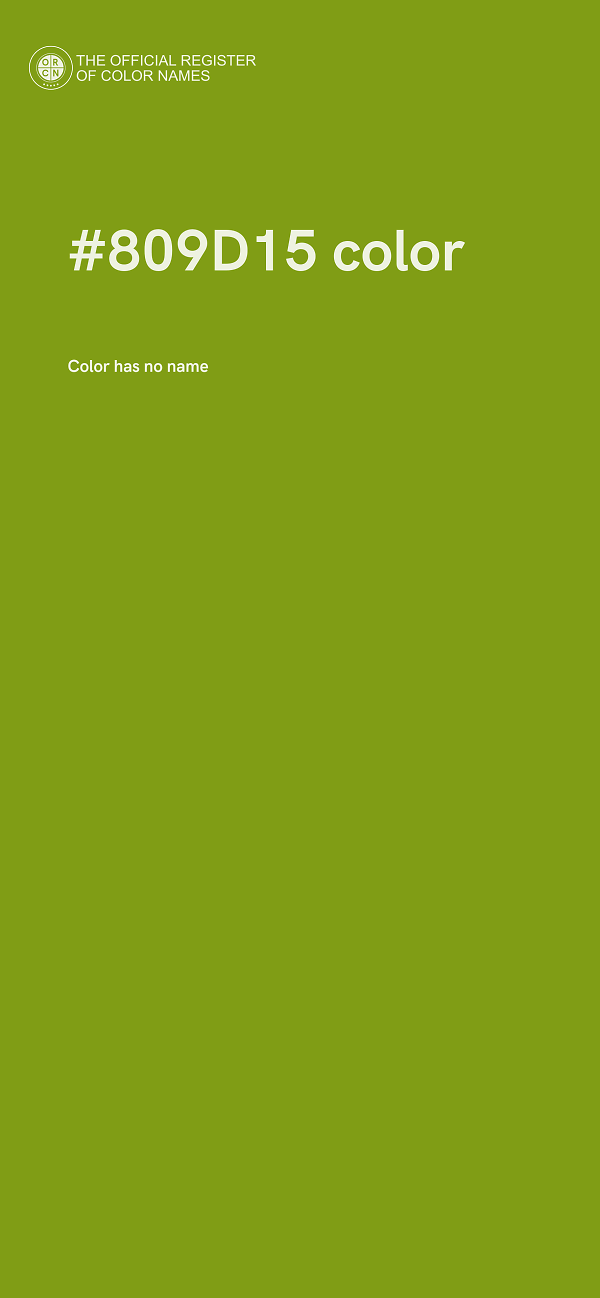 #809D15 color image