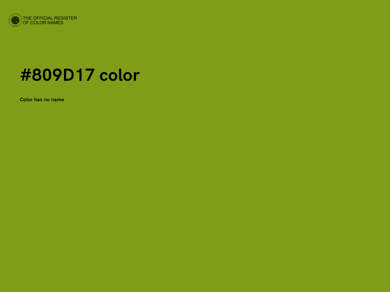 #809D17 color image