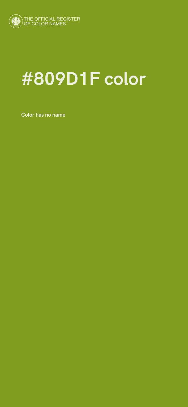 #809D1F color image