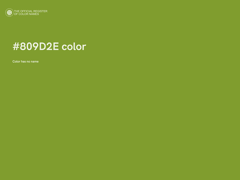 #809D2E color image