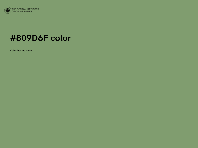 #809D6F color image