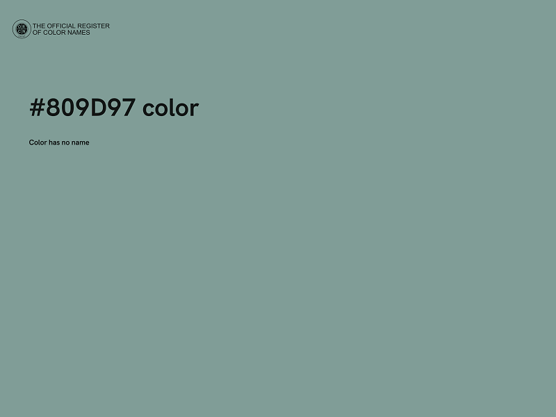 #809D97 color image