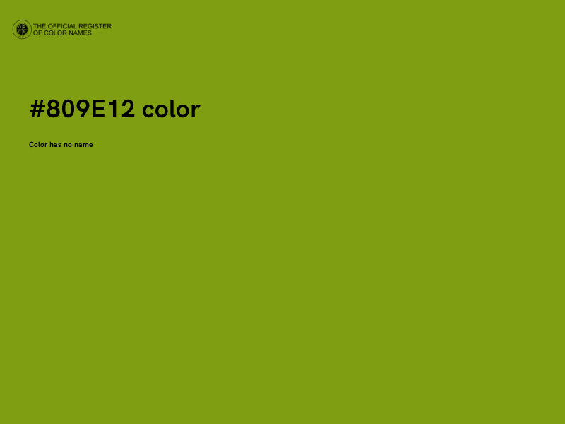 #809E12 color image