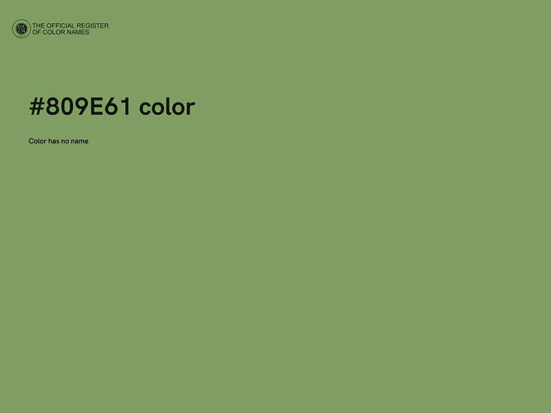 #809E61 color image