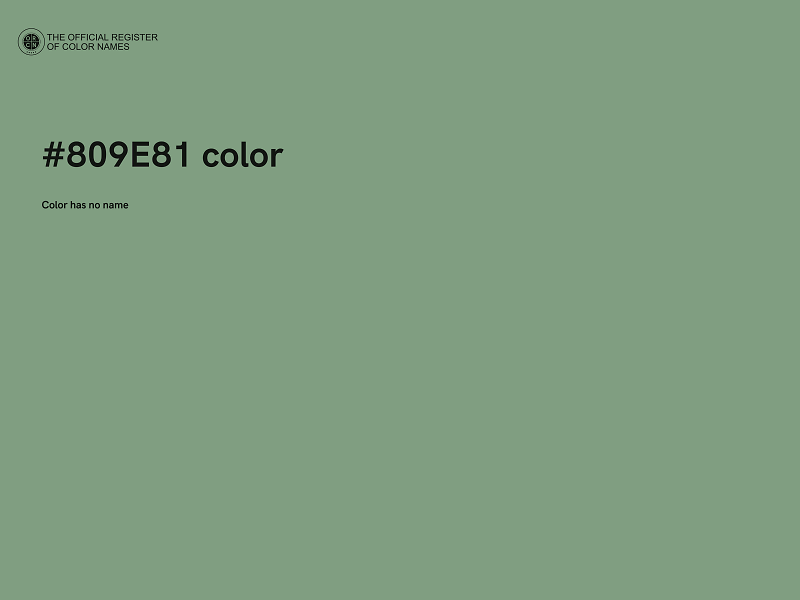 #809E81 color image