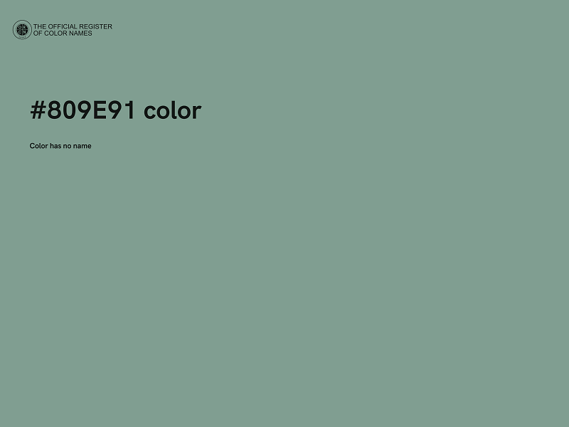 #809E91 color image