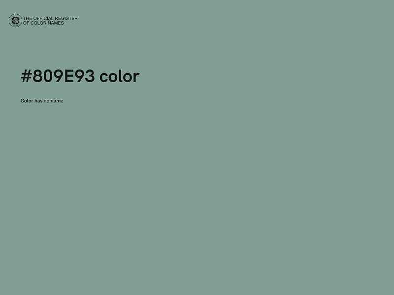 #809E93 color image