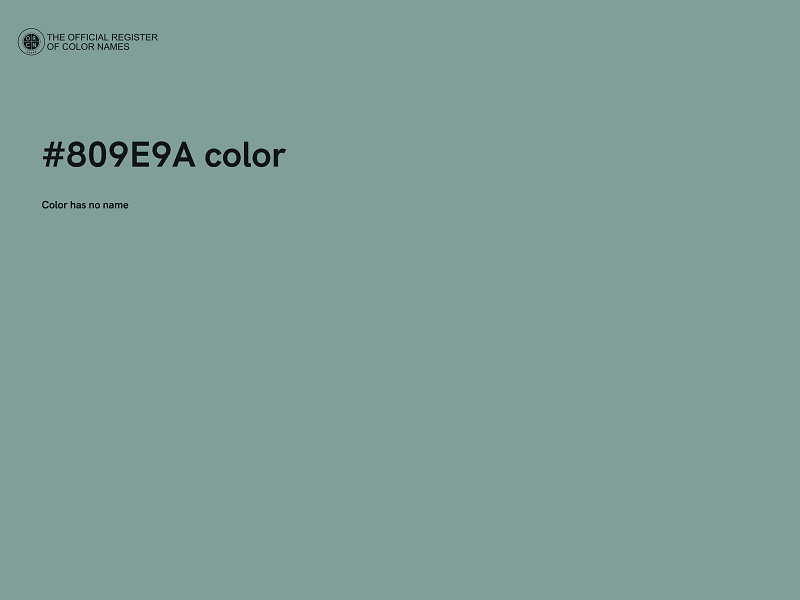 #809E9A color image