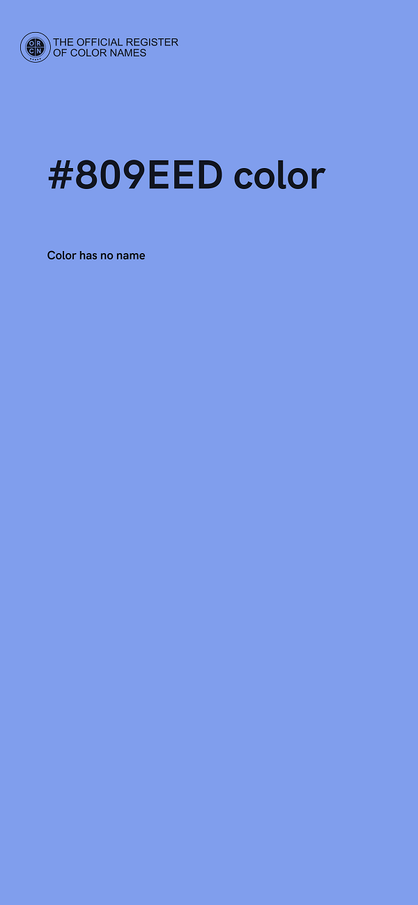 #809EED color image