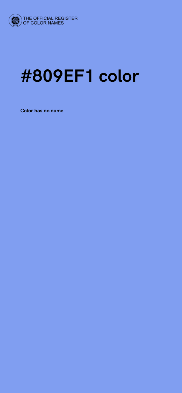 #809EF1 color image