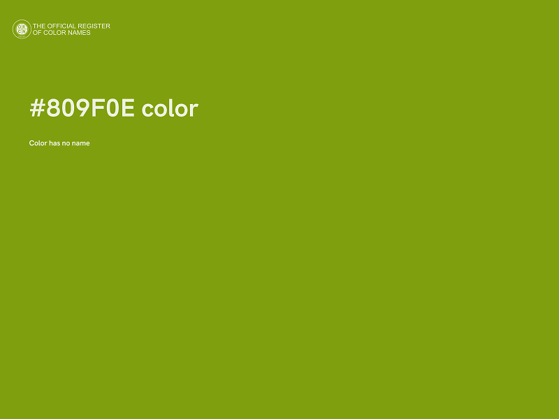 #809F0E color image