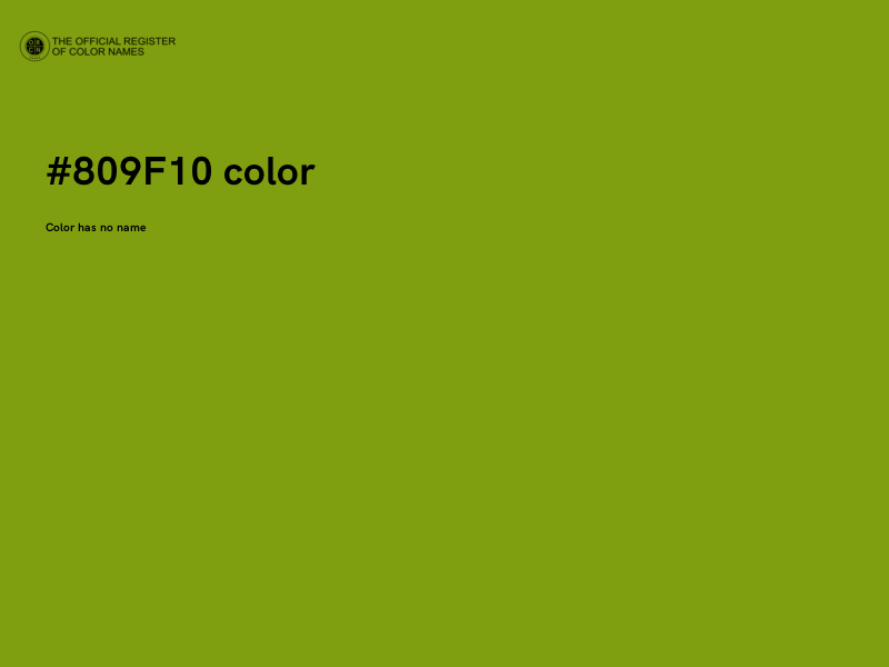 #809F10 color image