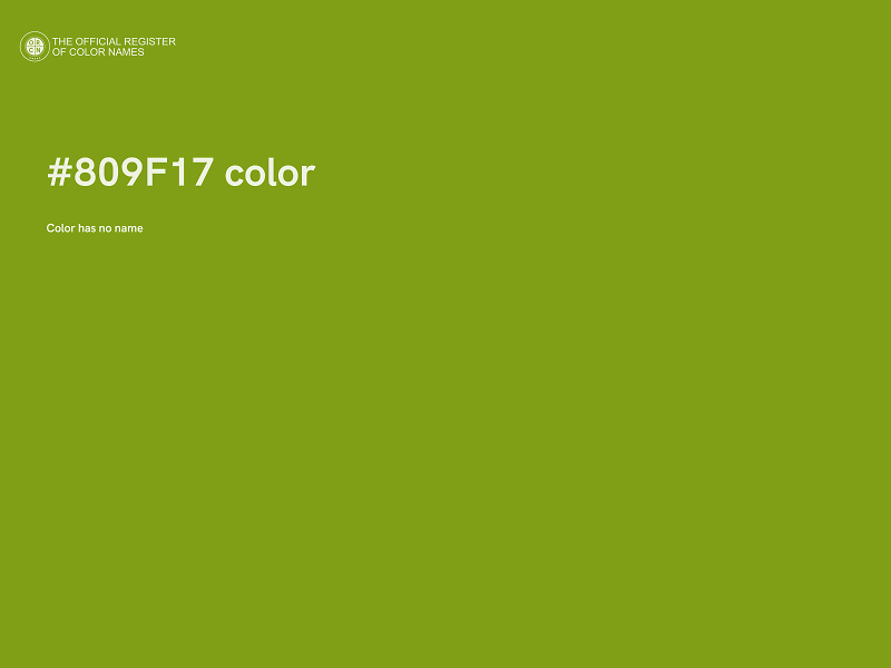 #809F17 color image