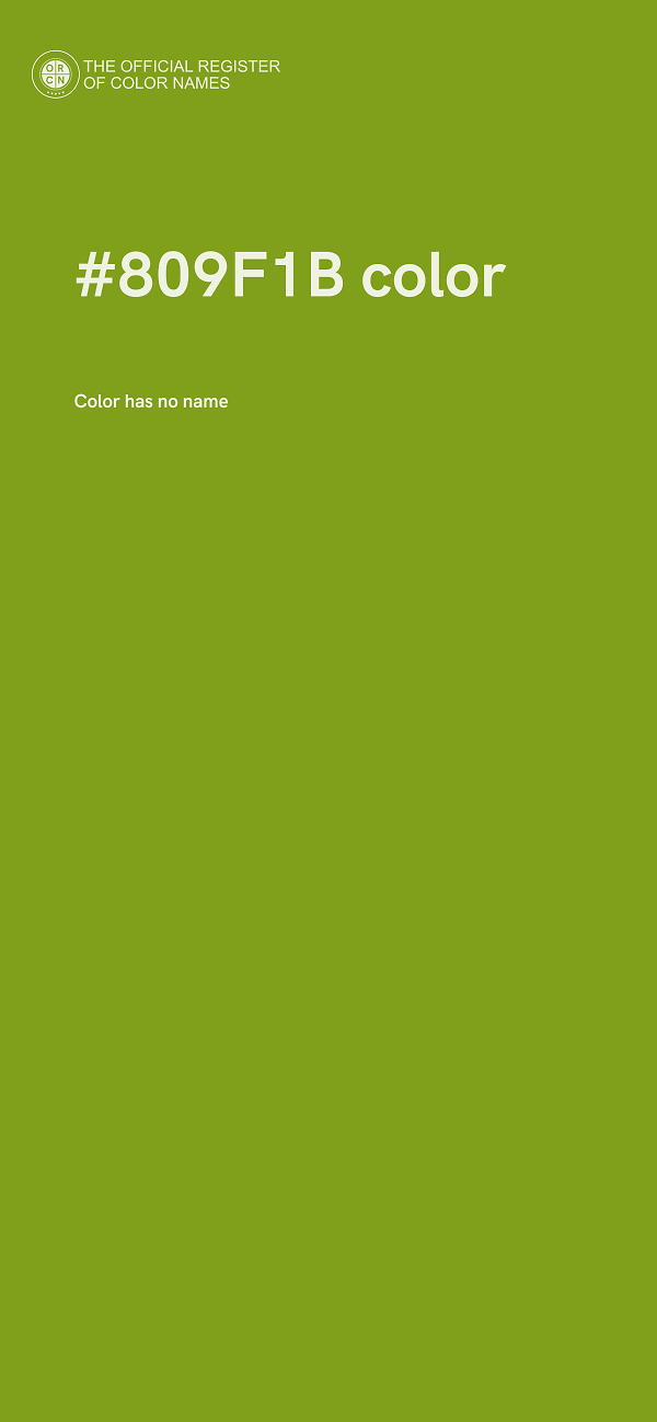#809F1B color image