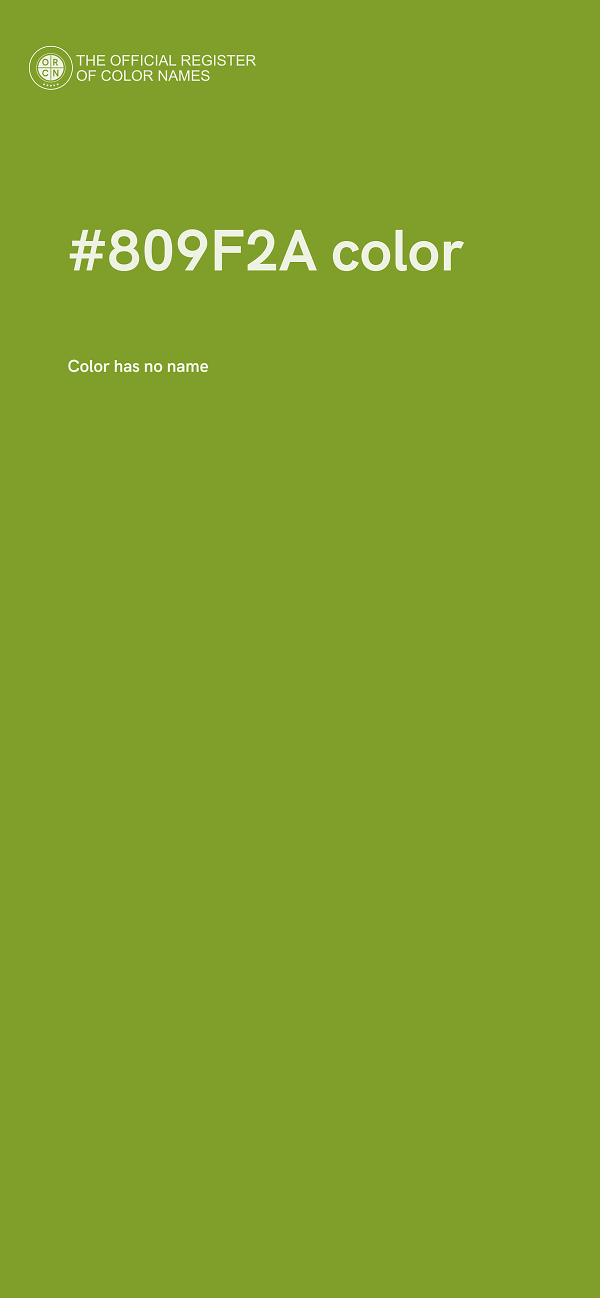 #809F2A color image