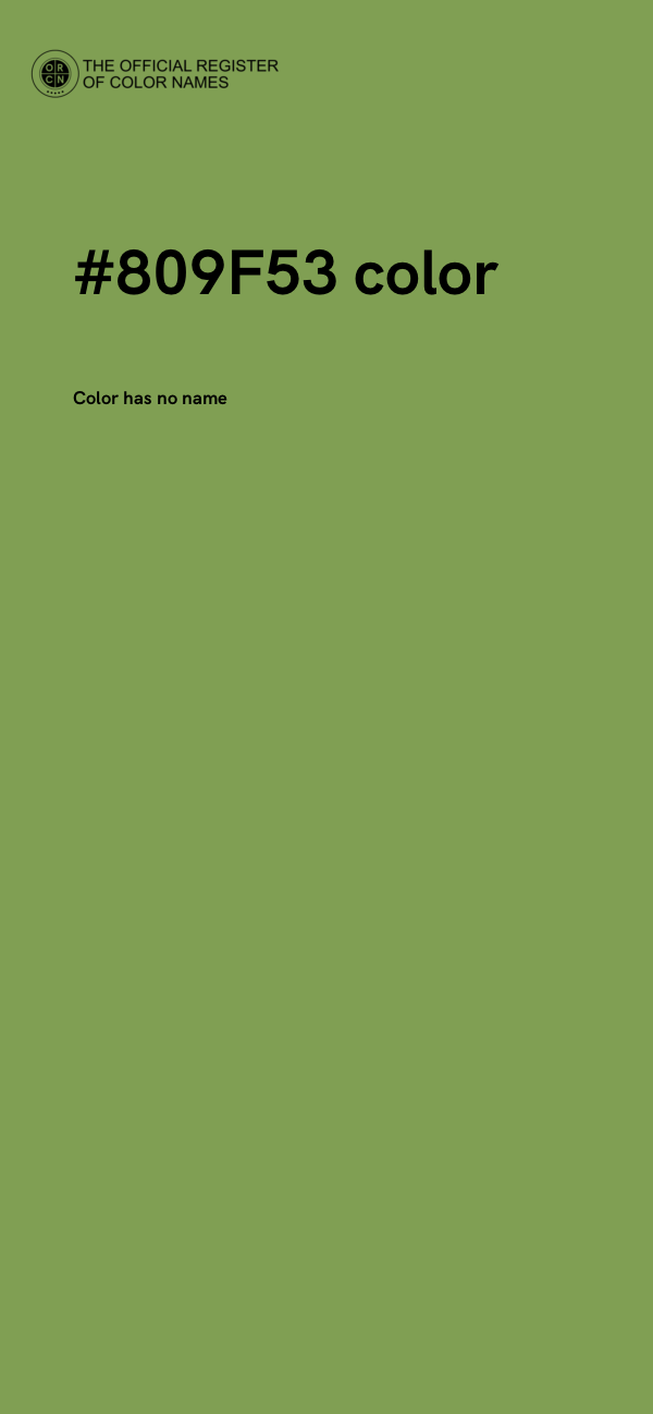 #809F53 color image