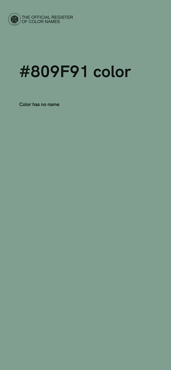 #809F91 color image