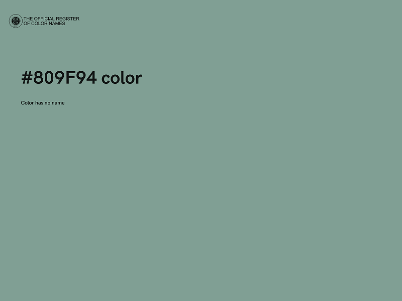 #809F94 color image