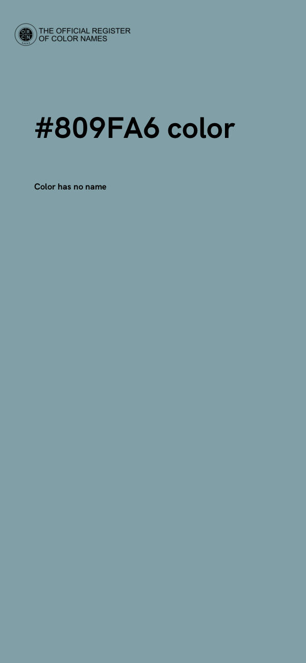 #809FA6 color image