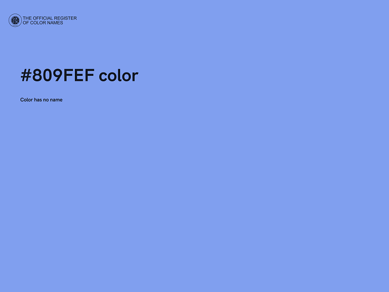 #809FEF color image