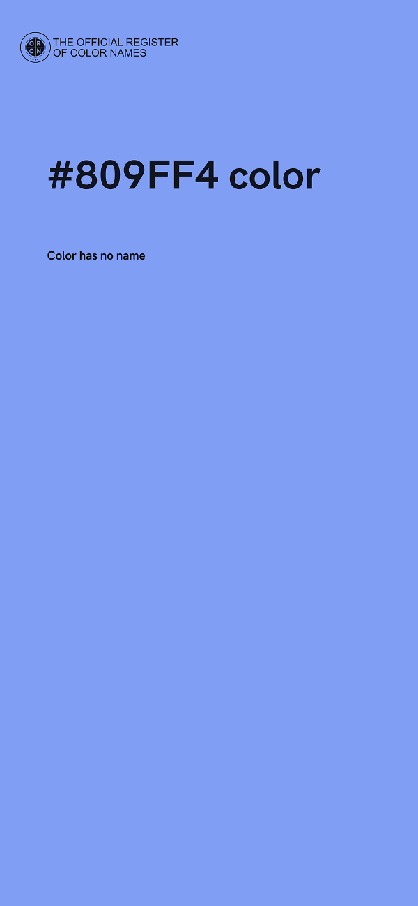 #809FF4 color image