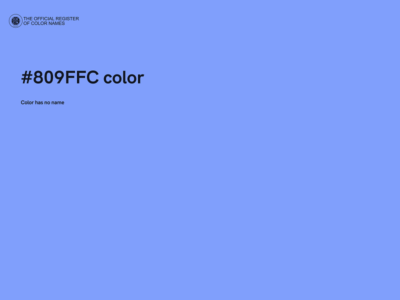 #809FFC color image