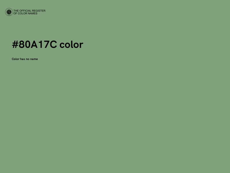 #80A17C color image
