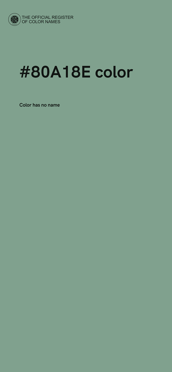 #80A18E color image