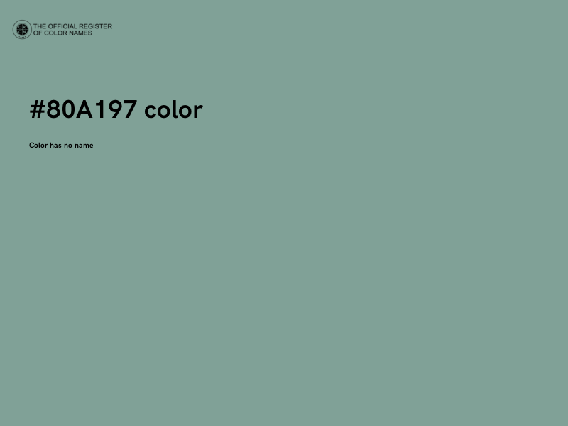 #80A197 color image