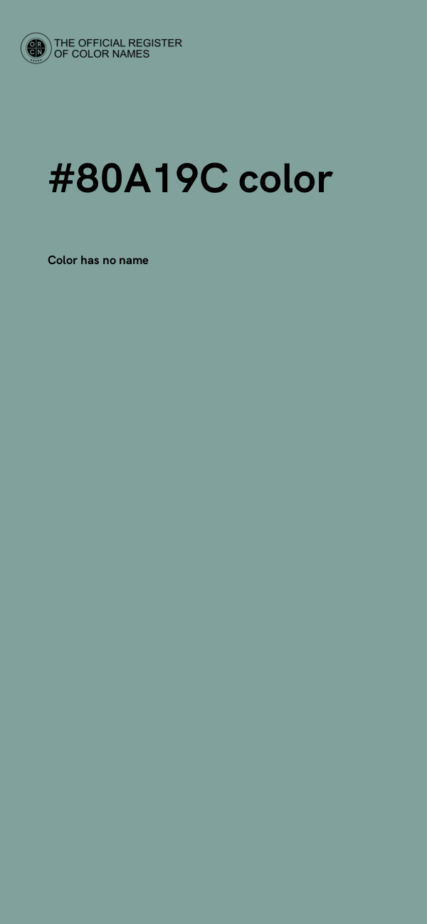 #80A19C color image