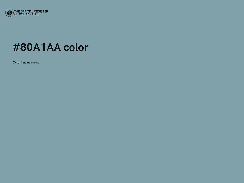 #80A1AA color image