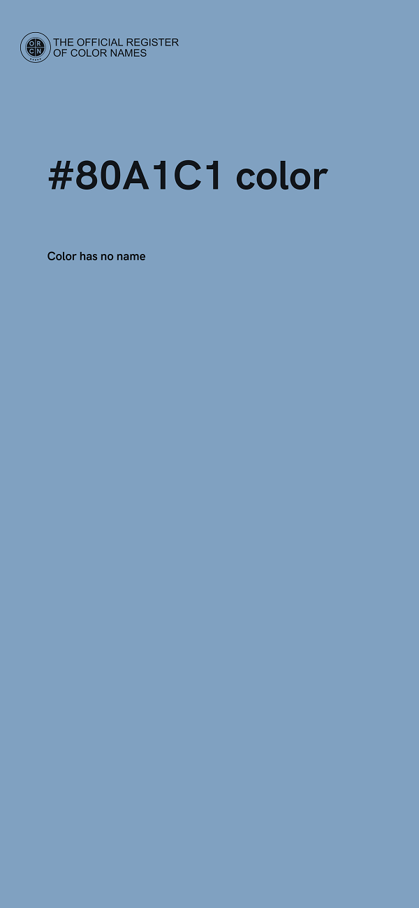 #80A1C1 color image