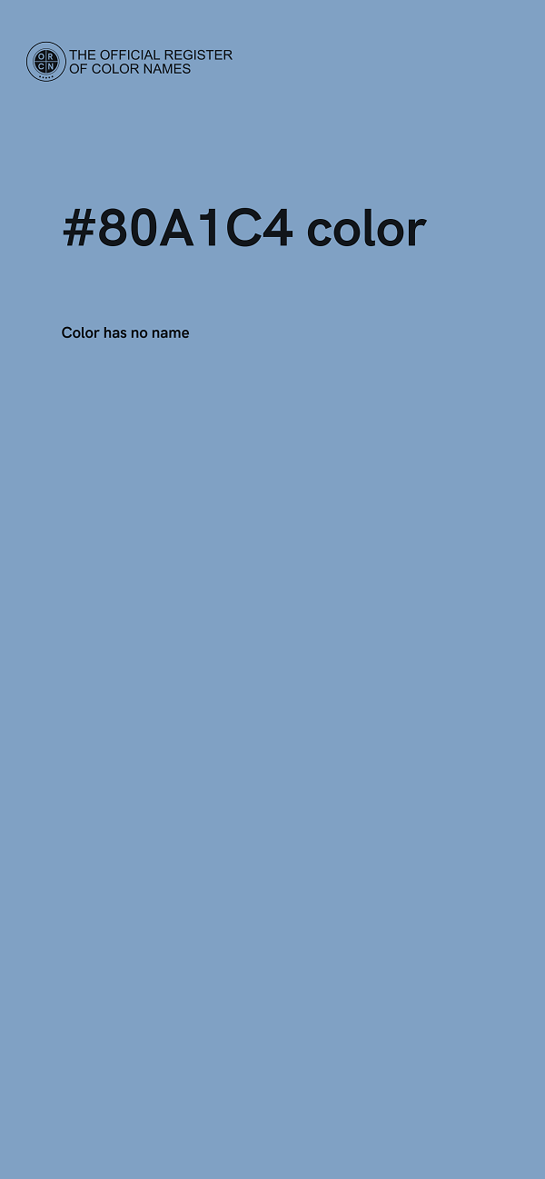 #80A1C4 color image