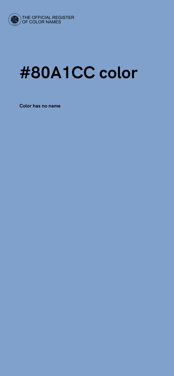 #80A1CC color image
