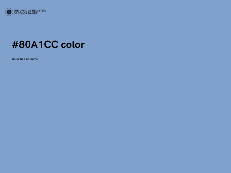 #80A1CC color image