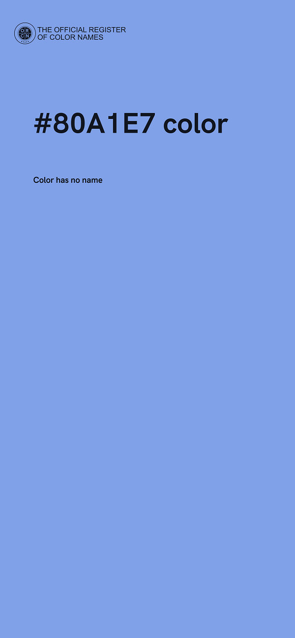 #80A1E7 color image