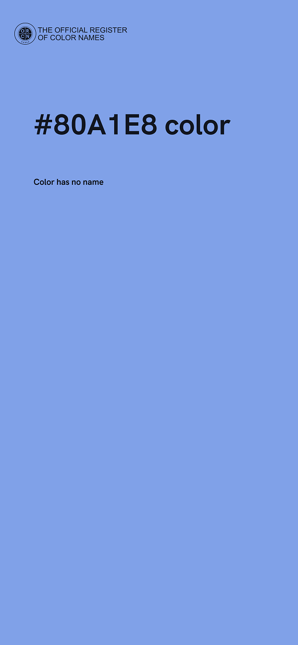 #80A1E8 color image