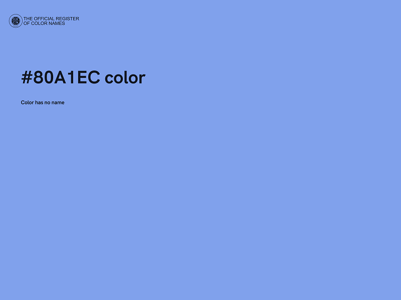 #80A1EC color image