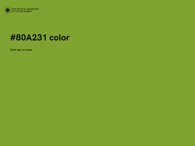 #80A231 color image
