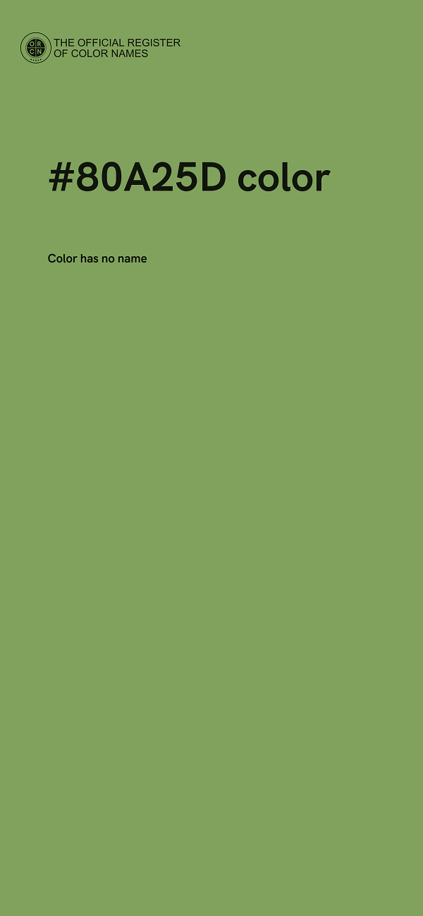 #80A25D color image