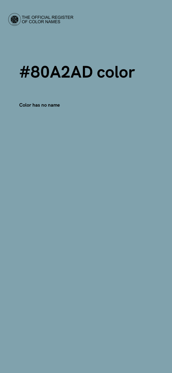 #80A2AD color image