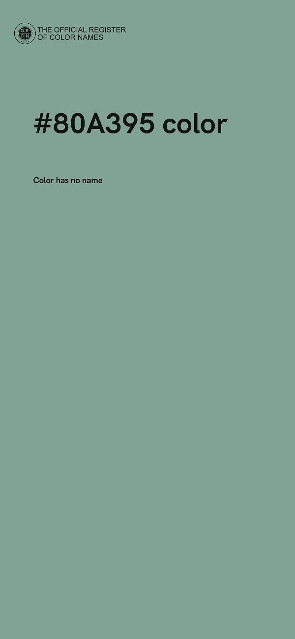 #80A395 color image