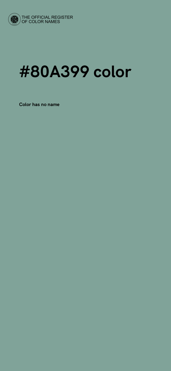 #80A399 color image