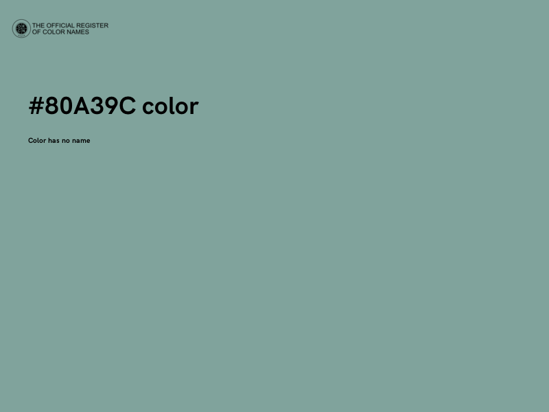 #80A39C color image