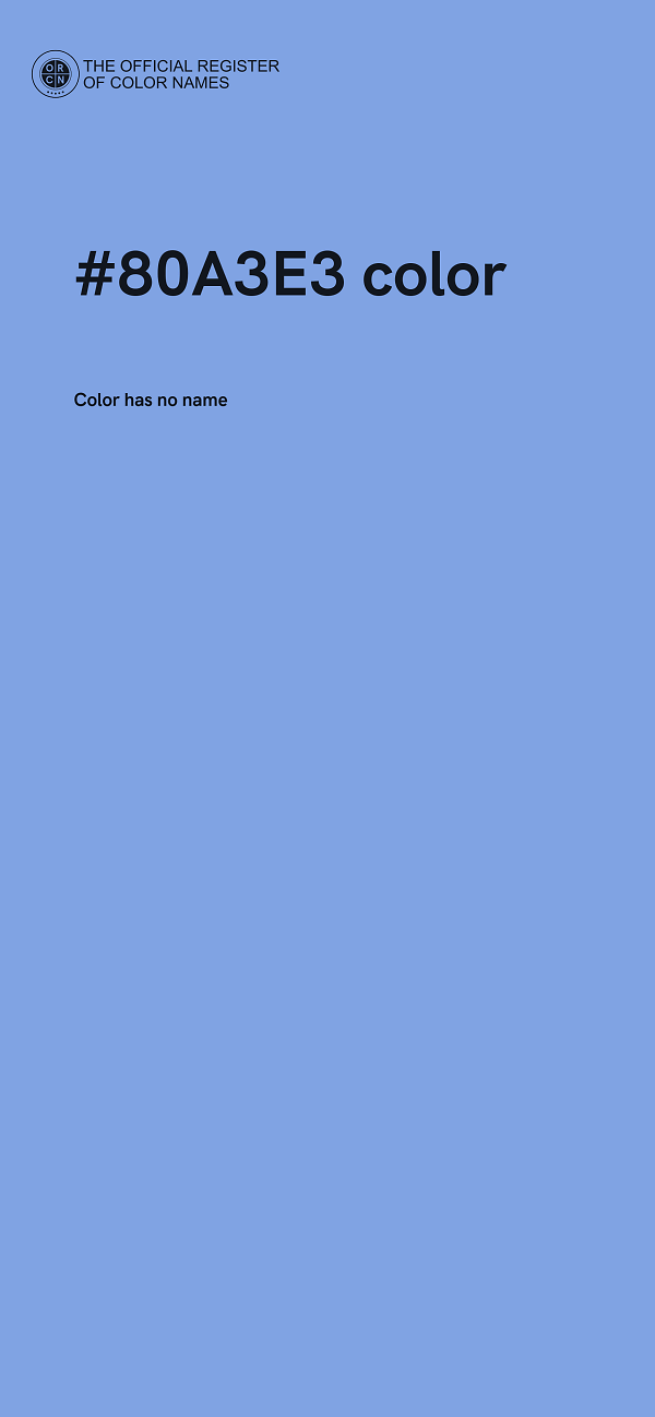 #80A3E3 color image