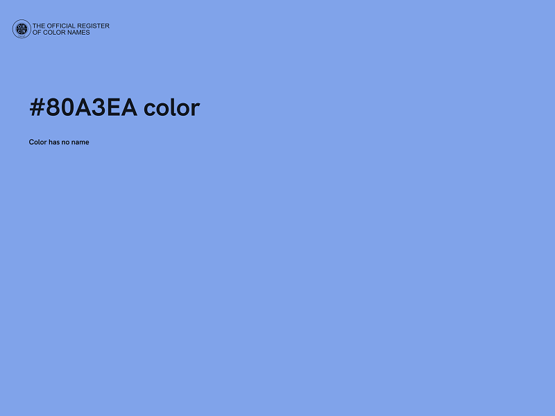 #80A3EA color image