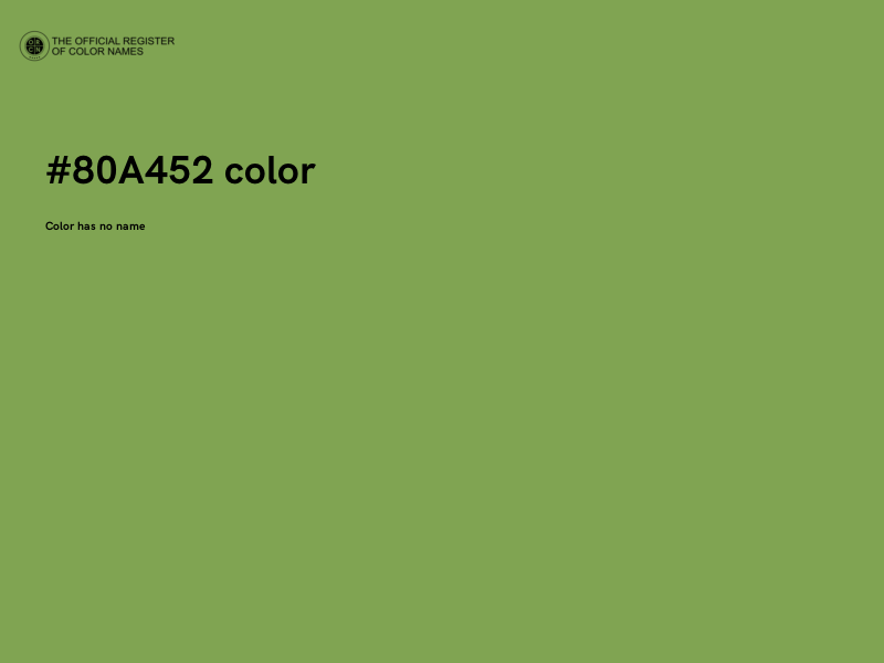 #80A452 color image