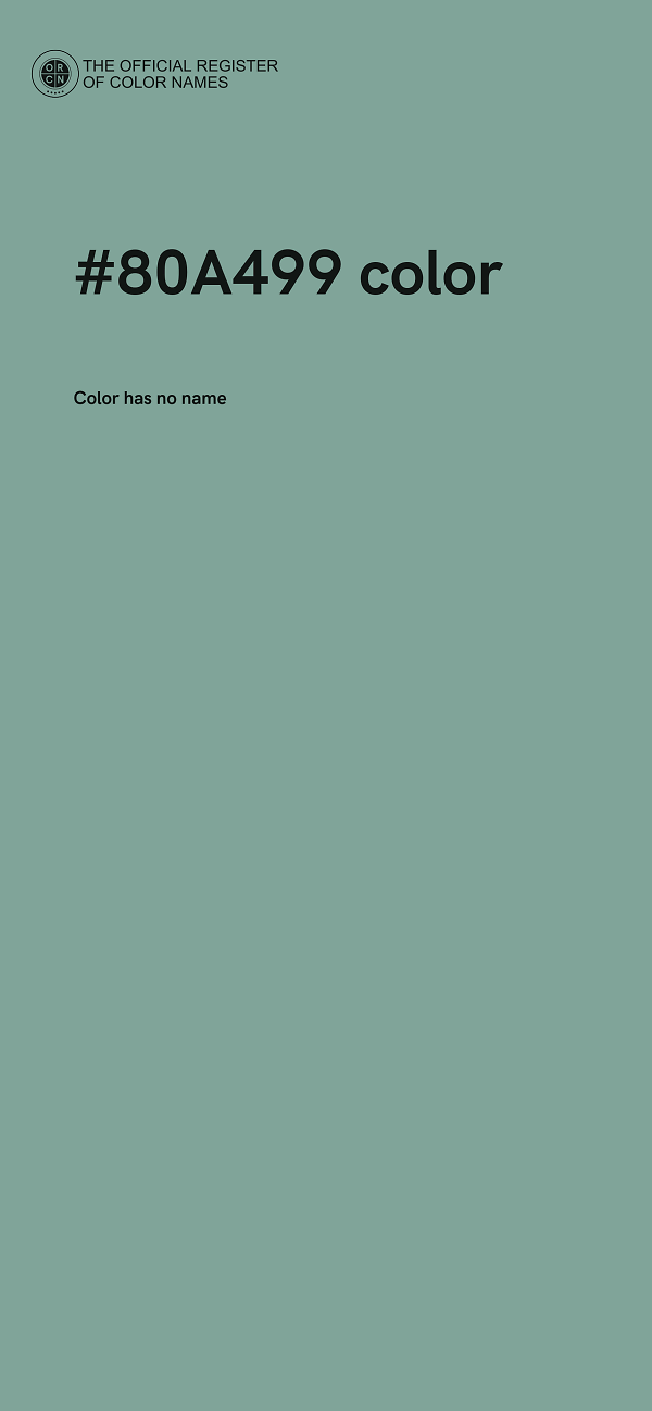 #80A499 color image