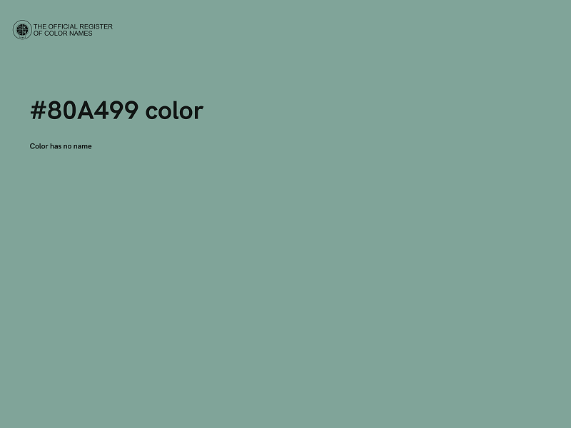 #80A499 color image